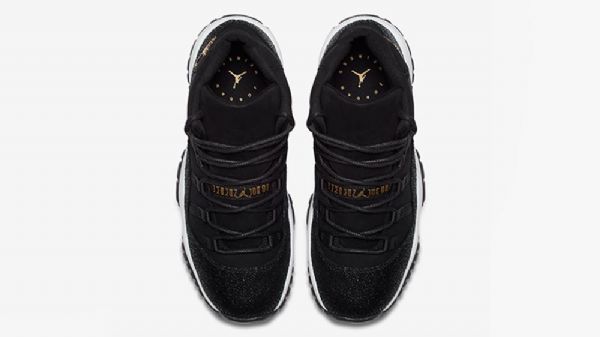 Nike Air Jordan 11 Heiress Sko Herre Svarte Gull