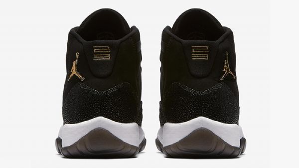 Nike Air Jordan 11 Heiress Sko Herre Svarte Gull