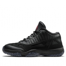 Nike Air Jordan 11 Ie Low Tops Retro Basketball Shoes Herre Svarte