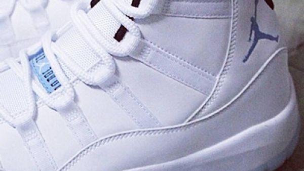 Nike Air Jordan 11 Legend Sko Herre Hvite Blå