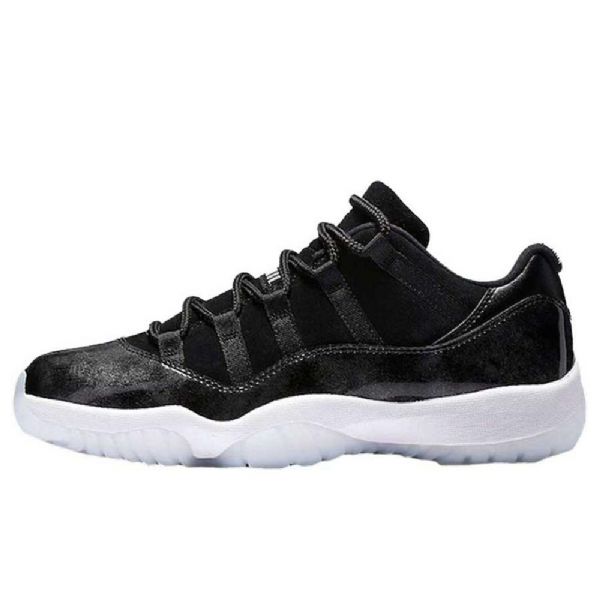 Nike Air Jordan 11 Low Tops Barons Sko Herre Svarte