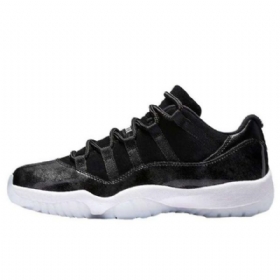 Nike Air Jordan 11 Low Tops Barons Sko Herre Svarte