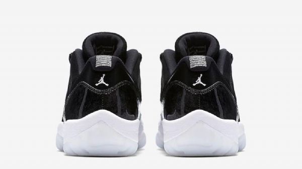 Nike Air Jordan 11 Low Tops Barons Sko Herre Svarte