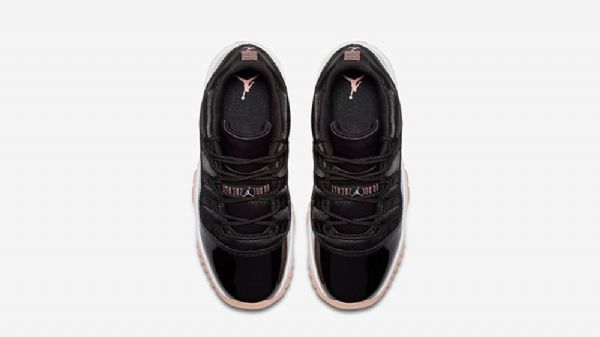 Nike Air Jordan 11 Low Tops Bleached Gg Sko Herre Svarte
