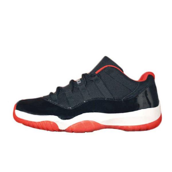 Nike Air Jordan 11 Low Tops Bred Sko Herre Svarte