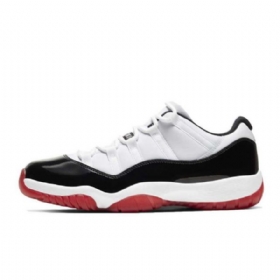 Nike Air Jordan 11 Low Tops Concord Bred Sko Herre Hvite Svarte