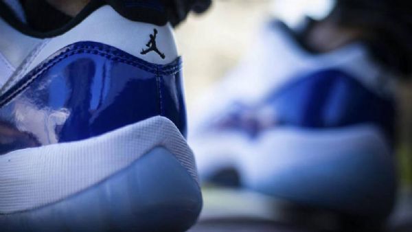 Nike Air Jordan 11 Low Tops Concord Sko Herre Hvite Blå
