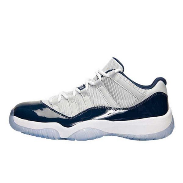 Nike Air Jordan 11 Low Tops Georgetown Sko Herre Marineblå Grå