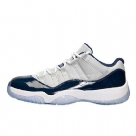 Nike Air Jordan 11 Low Tops Georgetown Sko Herre Marineblå Grå