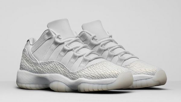 Nike Air Jordan 11 Low Tops Heiress Sko Herre Hvite