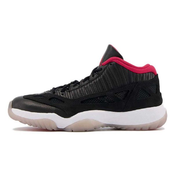 Nike Air Jordan 11 Low Tops Ie Bred Sko Herre Svarte