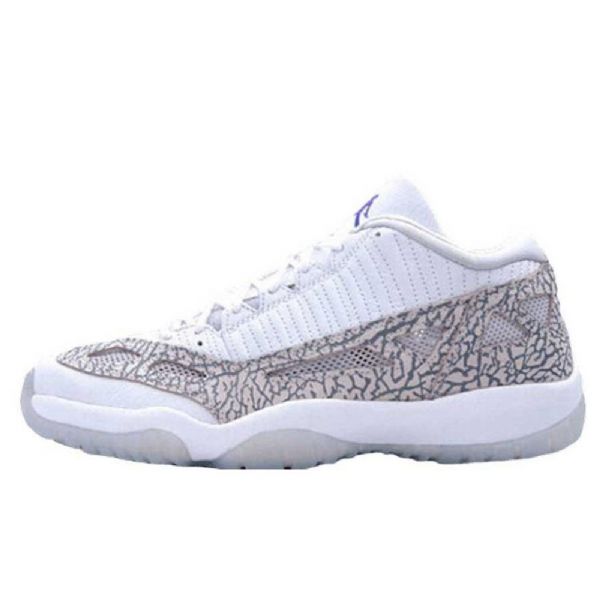 Nike Air Jordan 11 Low Tops Ie Cobalt Sko Herre Hvite