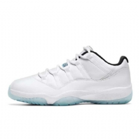 Nike Air Jordan 11 Low Tops Legend Sko Dame Hvite Blå