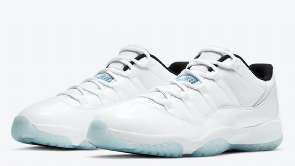 Nike Air Jordan 11 Low Tops Legend Sko Dame Hvite Blå