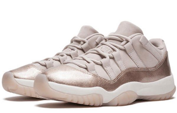 Nike Air Jordan 11 Low Tops Retro Basketball Shoes Dame Rosa Gull
