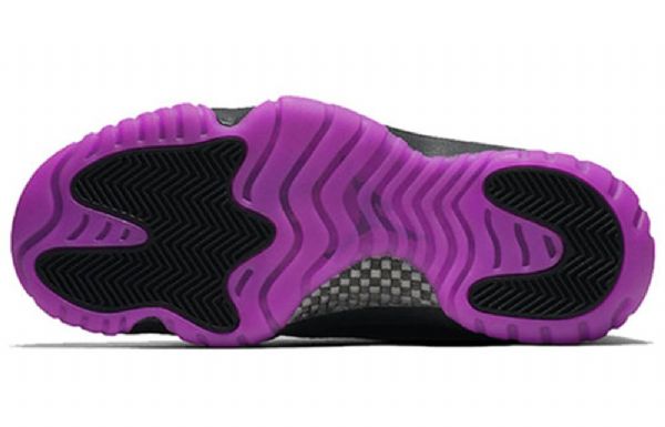 Nike Air Jordan 11 Low Tops Retro Basketball Shoes Dame Svarte Lilla