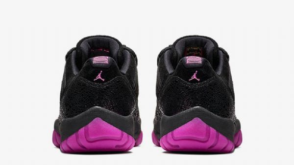 Nike Air Jordan 11 Low Tops Rook To Queen Sko Dame Svarte Lilla