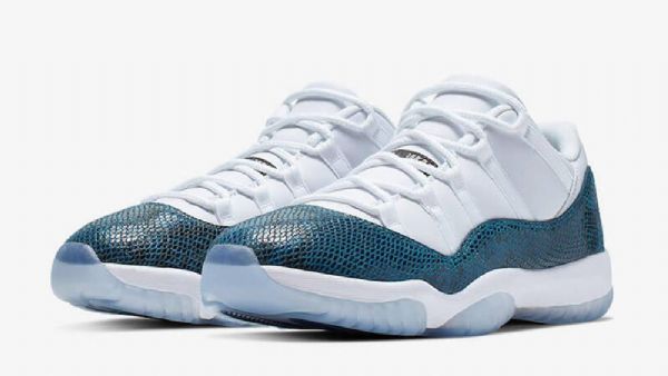 Nike Air Jordan 11 Low Tops Sko Herre Blå