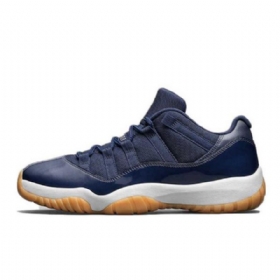 Nike Air Jordan 11 Low Tops Sko Herre Marineblå