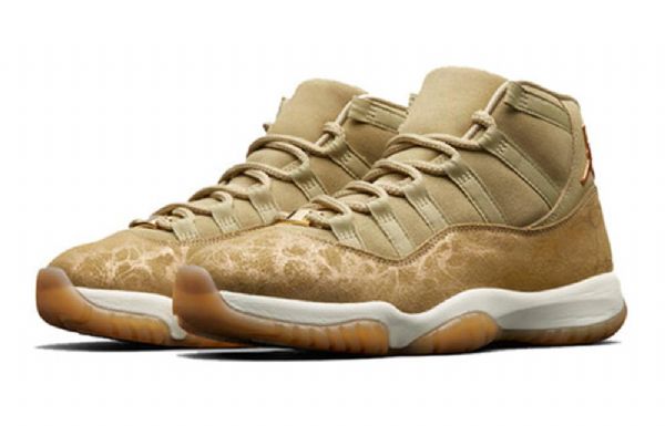 Nike Air Jordan 11 Retro Basketball Shoes Dame Olivengrønne