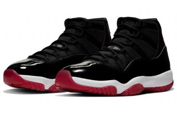 Nike Air Jordan 11 Retro Basketball Shoes Herre Svarte Rød