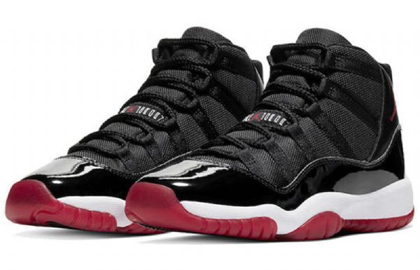 Nike Air Jordan 11 Retro Gs Basketsko Herre Svarte Rød