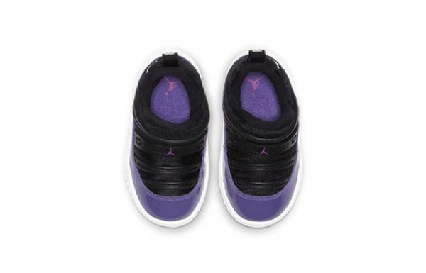 Nike Air Jordan 11 Retro Little Flex Td Sko Barn Svarte Lilla