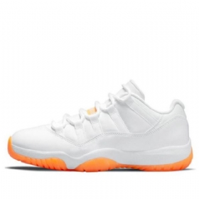 Nike Air Jordan 11 Retro Low Tops Basketball Shoes Dame Hvite Oransje