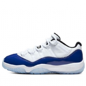 Nike Air Jordan 11 Retro Low Tops Basketball Shoes Dame Svarte Hvite