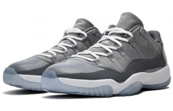 Nike Air Jordan 11 Retro Low Tops Basketball Shoes Herre Grå
