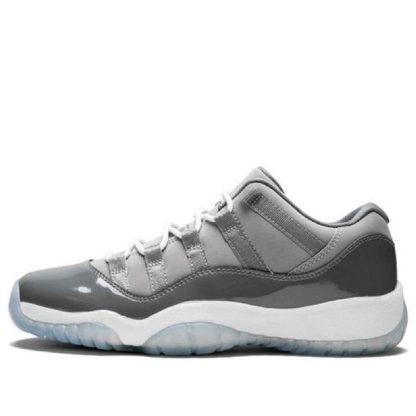 Nike Air Jordan 11 Retro Low Tops Bg Basketball Shoes Herre Grå