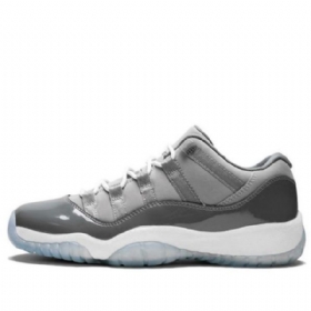 Nike Air Jordan 11 Retro Low Tops Bg Basketball Shoes Herre Grå
