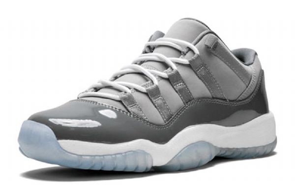 Nike Air Jordan 11 Retro Low Tops Bg Basketball Shoes Herre Grå