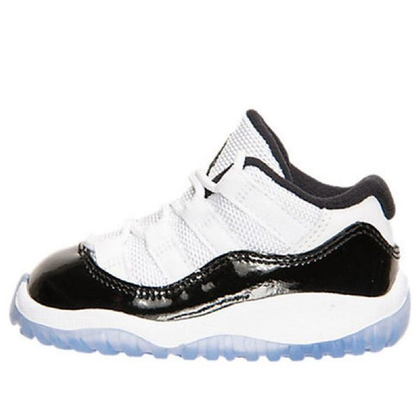 Nike Air Jordan 11 Retro Low Tops Bt Basketball Shoes Barn Svarte Hvite
