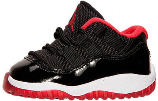 Nike Air Jordan 11 Retro Low Tops Bt Basketball Shoes Barn Svarte Rød