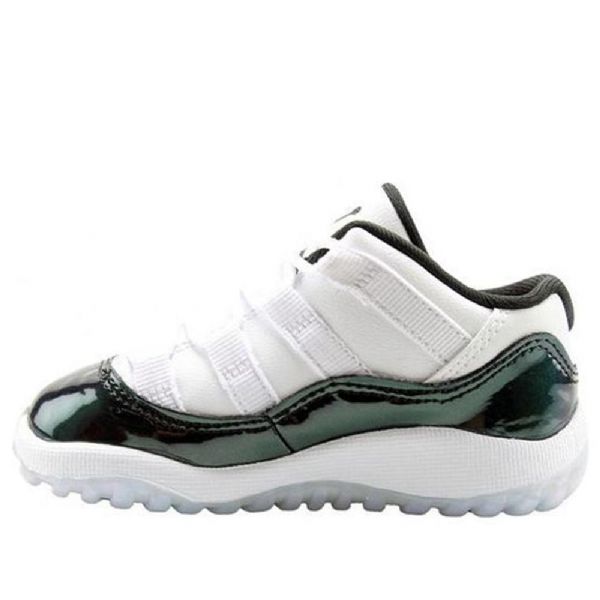 Nike Air Jordan 11 Retro Low Tops Td Basketball Shoes Barn Hvite Grønn