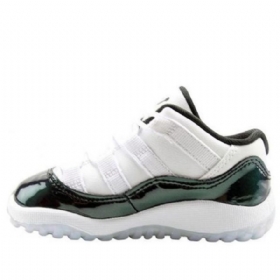 Nike Air Jordan 11 Retro Low Tops Td Basketball Shoes Barn Hvite Grønn