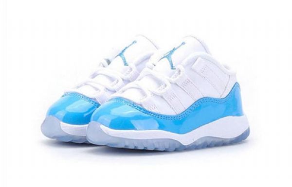 Nike Air Jordan 11 Retro Low Tops Td Sko Barn Blå Hvite