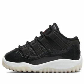 Nike Air Jordan 11 Retro Low Tops Td Sko Barn Svarte