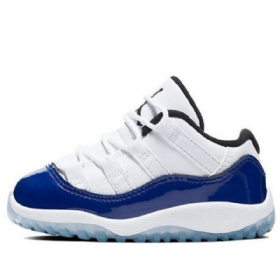 Nike Air Jordan 11 Retro Low Tops Td Sko Barn Svarte Hvite