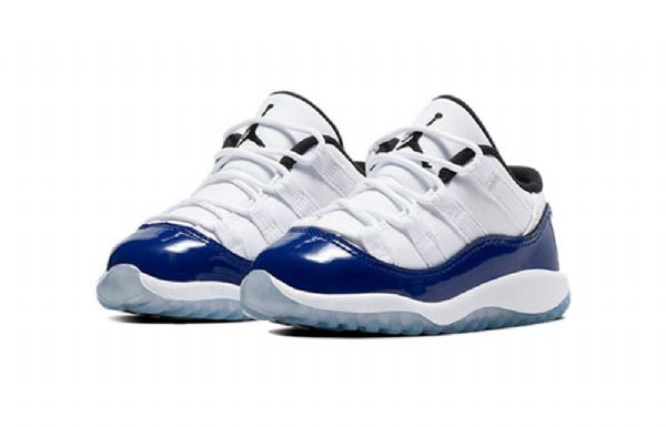 Nike Air Jordan 11 Retro Low Tops Td Sko Barn Svarte Hvite