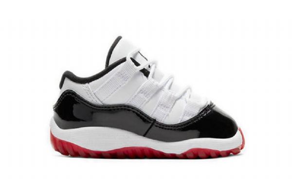Nike Air Jordan 11 Retro Low Tops Td Sko Barn Svarte Hvite Rød
