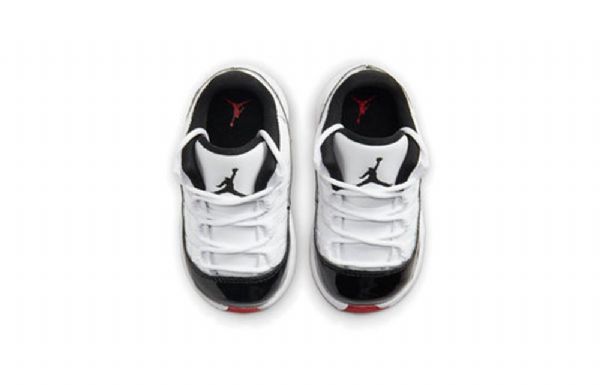 Nike Air Jordan 11 Retro Low Tops Td Sko Barn Svarte Hvite Rød