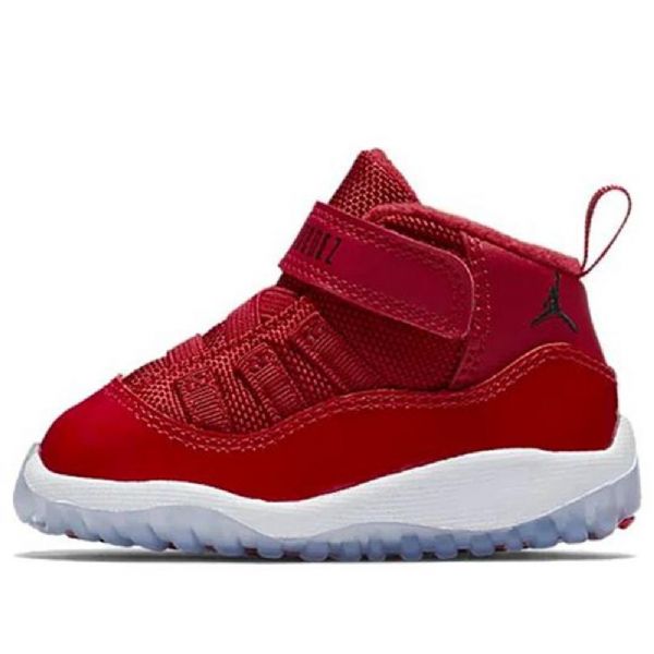 Nike Air Jordan 11 Retro Td Basketball Shoes Barn Rød