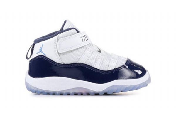 Nike Air Jordan 11 Retro Td Sko Barn Hvite Marineblå