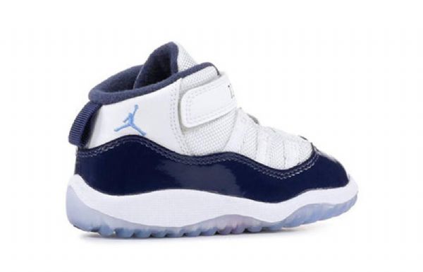 Nike Air Jordan 11 Retro Td Sko Barn Hvite Marineblå