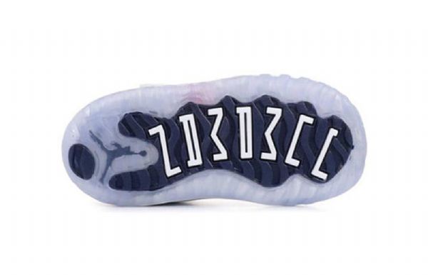 Nike Air Jordan 11 Retro Td Sko Barn Hvite Marineblå