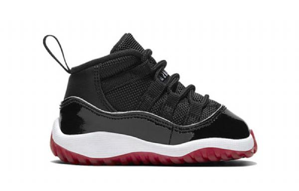 Nike Air Jordan 11 Retro Td Sko Barn Svarte Rød