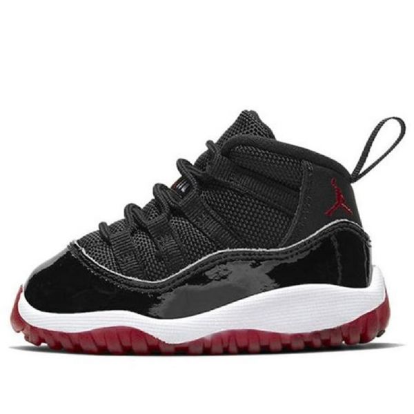 Nike Air Jordan 11 Retro Td Sko Barn Svarte Rød
