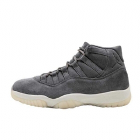 Nike Air Jordan 11 Semsket Skinn Premium Sko Herre Grå